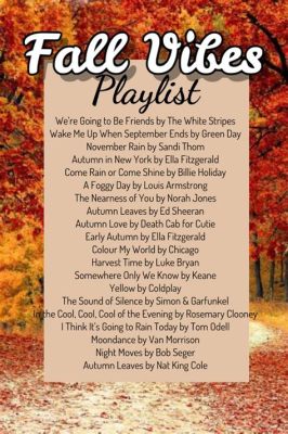 can you share a playlist on apple music that reflects the essence of autumn?